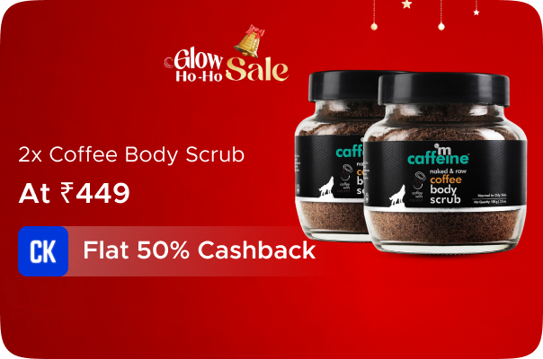 mCaffeine: Buy 2 X Coffee Body Scrub worth Rs. 898 a